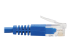 Eaton Tripp Lite Series Left-Angle Cat6 Gigabit Molded Slim UTP Ethernet Cable (RJ45 Left-Angle M to RJ45 M), Blue, 15 ft. (4.57 m) - Närbild