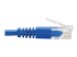 Eaton Tripp Lite Series Right-Angle Cat6 Gigabit Molded Slim UTP Ethernet Cable (RJ45 Right-Angle M to RJ45 M), Blue, 3 ft. (0.91 m) - Närbild