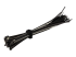 StarTech.com 6in Hook and Loop Cable Ties, 50 Pack, Black, Reusable Cable Straps, Adjustable and Flexible, Cord Organizer Tie/Wraps for Professional Cable Management - Höger vinkel