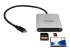 StarTech.com USB 3.0 multi-flashminneskortläsare/skrivare med USB-C - Framsidan