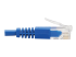 Eaton Tripp Lite Series Right-Angle Cat6 Gigabit Molded Slim UTP Ethernet Cable (RJ45 Right-Angle M to RJ45 M), Blue, 1 ft. (0.31 m) - Närbild