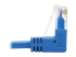 Eaton Tripp Lite Series Down-Angle Cat6 Gigabit Molded Slim UTP Ethernet Cable (RJ45 Right-Angle Down M to RJ45 M), Blue, 10 ft. - Närbild