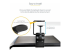 StarTech.com Under-Desk Keyboard Tray, Clamp-on Keyboard Holder, Supports up to 12kg (26.5lb), Sliding Keyboard and Mouse Drawer with C-Clamps, Height Adjustable Keyboard Tray - Närbild