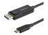 StarTech USB C till DisplayPort 1.2-kabel på 1 m för 4K vid 60 Hz - Höger vinkel