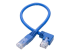Eaton Tripp Lite Series Left-Angle Cat6 Gigabit Molded UTP Ethernet Cable (RJ45 Left-Angle M to RJ45 M), Blue, 1 ft. (0.31 m) - Framsidan