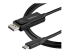 StarTech 1 m USB-C till DisplayPort 1.4-kabel - Höger vinkel