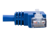 Eaton Tripp Lite Series Left-Angle Cat6 Gigabit Molded UTP Ethernet Cable (RJ45 Left-Angle M to RJ45 M), Blue, 1 ft. (0.31 m) - Närbild