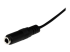 StarTech.com 1m Slim 3.5mm Stereo Extension Audio Cable - Höger vinkel