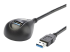 StarTech.com 1,5 m svart SuperSpeed USB 3.0-förlängningskabel till skrivbordet - Höger vinkel