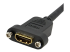 StarTech.com 3ft HDMI Female to Male Adapter, 4K High Speed Panel Mount HDMI Cable, 4K 30Hz UHD HDMI, 10.2 Gbps Bandwdith, 4K HDMI 1.4 Video, HDCP 1.4, HDMI Female to HDMI Male Cable - Närbild