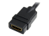 StarTech.com 6 in HDMI Extension Cable, Short HDMI Cable Male to Female, 4K HDMI Cable Extender, 4K 30Hz UHD HDMI Port Saver M/F, High Speed HDMI 1.4, 10.2Gbps Bandwidth, 30AWG, Black - Närbild
