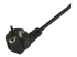 StarTech 2m (6ft) Computer Power Cord, 18AWG, EU Schuko to 2x C13 Power Cord, 10A 250V, Black Replacement AC Cord, TV/Monitor Power Cable, Schuko CEE 7/7 to IEC 60320 2x C13 Power Cord - Närbild
