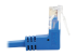 Eaton Tripp Lite Series Up-Angle Cat6 Gigabit Molded Slim UTP Ethernet Cable (RJ45 Right-Angle Up M to RJ45 M), Blue, 3 ft. - Närbild