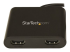 StarTech.com USB 3.0 to Dual HDMI Adapter, 1x 4K 30Hz & 1x 1080p, External Video & Graphics Card, USB Type-A to HDMI Dual Monitor Display Adapter Dongle, Supports Windows Only, Black - Närbild