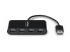 StarTech.com 4-Port USB 2.0 Hub, USB Bus Powered, Small Travel Mini USB Hub, USB 2.0 Splitter, Multi-Port Portable USB Hub, 480Mbps, Overcurrent Protection (OCP) - Framsidan