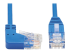 Eaton Tripp Lite Series Right-Angle Cat6 Gigabit Molded Slim UTP Ethernet Cable (RJ45 Right-Angle M to RJ45 M), Blue, 1 ft. (0.31 m) - Närbild
