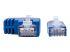 Eaton Tripp Lite Series Left-Angle Cat6 Gigabit Molded UTP Ethernet Cable (RJ45 Left-Angle M to RJ45 M), Blue, 1 ft. (0.31 m) - Närbild