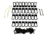 StarTech.com 42U 19-tums öppet serverrack - Framsidan