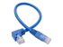 Eaton Tripp Lite Series Right-Angle Cat6 Gigabit Molded UTP Ethernet Cable (RJ45 Right-Angle M to RJ45 M), Blue, 1 ft. (0.31 m) - Framsidan