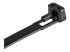 StarTech.com 10"(25cm) Reusable Cable Ties, 1/4"(7mm) wide, 2-1/2"(65mm) Bundle Dia. 50lb(22kg) Tensile Strength, Releasable Nylon Ties, Indoor/Outdoor, 94V-2/UL Listed, 100 Pack, Black - Närbild