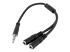 Startech 4 Position to 2x 3 Position 3.5mm Headset Splitter Adapter - Höger vinkel