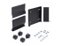 StarTech.com Computer Tower Cart Rolling CPU Caddy w/ Wheels, Adjustable - Höger vinkel