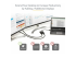 StarTech.com USB 3.0 to Dual HDMI Adapter, 1x 4K 30Hz & 1x 1080p, External Video & Graphics Card, USB Type-A to HDMI Dual Monitor Display Adapter Dongle, Supports Windows Only, Black - Vänster vinkel