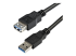 StarTech.com 2 m svart SuperSpeed USB 3.0-förlängningskabel A till A - Närbild
