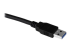 StarTech.com 1,5 m svart SuperSpeed USB 3.0-förlängningskabel till skrivbordet - Vänster vinkel