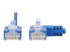 Eaton Tripp Lite Series Right-Angle Cat6 Gigabit Molded Slim UTP Ethernet Cable (RJ45 Right-Angle M to RJ45 M), Blue, 3 ft. (0.91 m) - Flera vinklar
