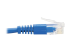 Eaton Tripp Lite Series Down-Angle Cat6 Gigabit Molded Slim UTP Ethernet Cable (RJ45 Right-Angle Down M to RJ45 M), Blue, 10 ft. - Närbild