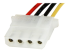 StarTech.com 30 cm SATA till LP4-strömkabeladapter - Närbild