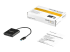 StarTech.com USB 3.0 to Dual HDMI Adapter, 1x 4K 30Hz & 1x 1080p, External Video & Graphics Card, USB Type-A to HDMI Dual Monitor Display Adapter Dongle, Supports Windows Only, Black - Höger vinkel