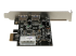 Startech PCI Express (PCIe) SuperSpeed USB 3.0-kortadapter med 2 portar och UASP ? LP4-ström - Höger vinkel